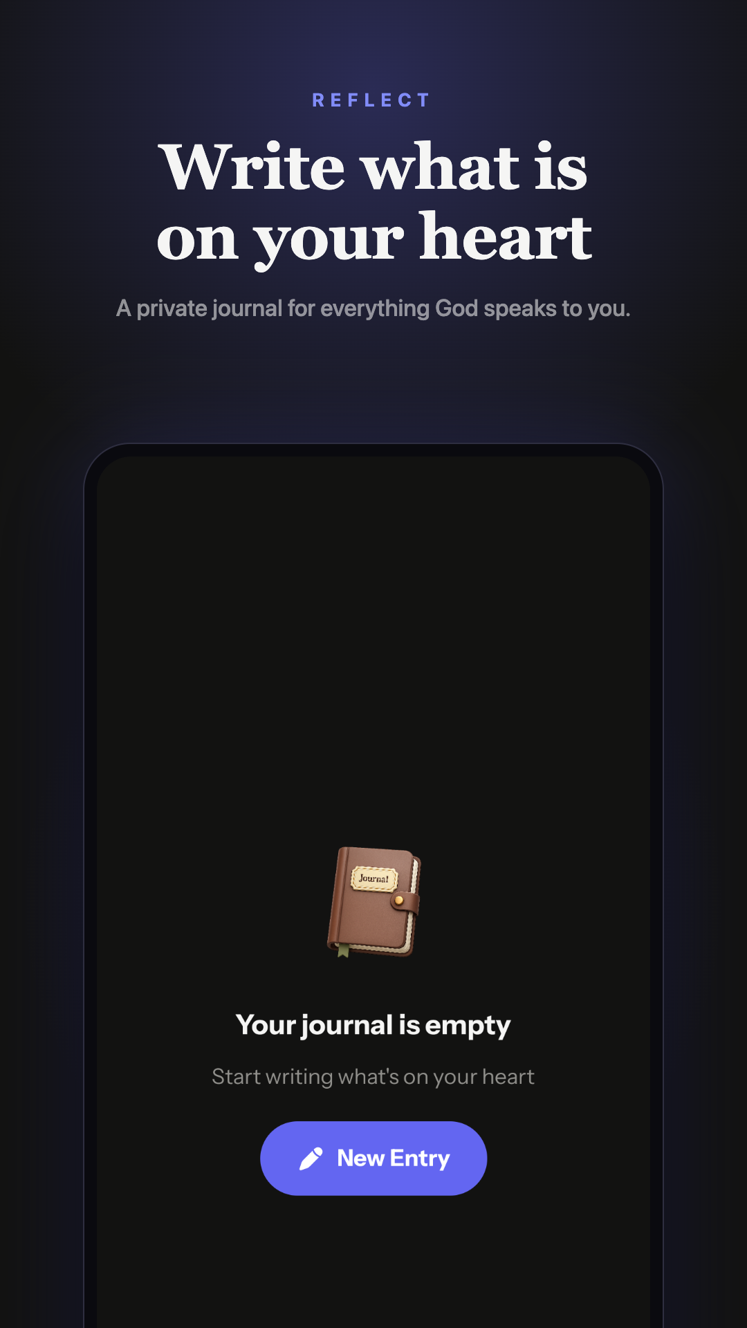 Journal screen
